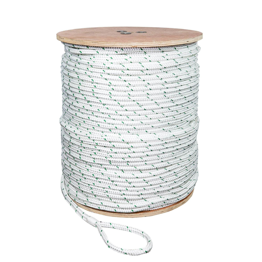 7/16 in / 1200 ft / White (May or May Not Include Green Tracer) SK-DBPR-716x1200 SGT KNOTS Double Braid Rope