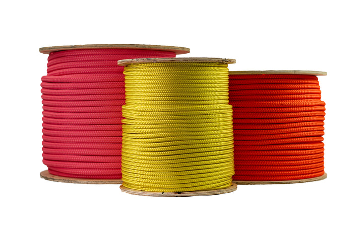 Double Braided Polyester Rope (Orange, Gold, Pink)